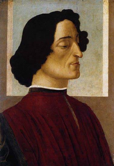 BOTTICELLI, Sandro Portrait of Giuliano de Medici oil painting image